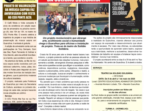 Guarulhos receve o Teatro da Solidão Solidária